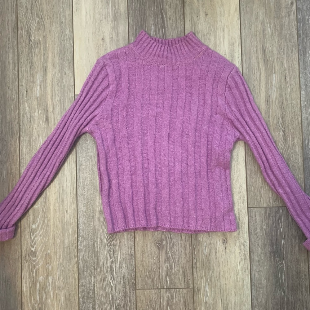 mock neck sweater